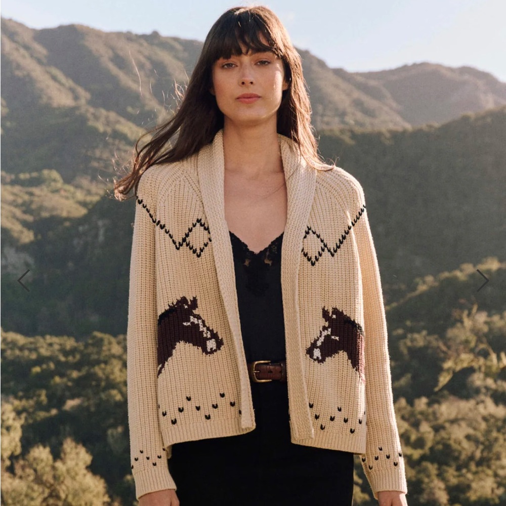 NWT The Great. Iconic Horse Lodge Cardigan from Collectors Collection. Sz 2.